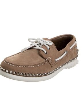 Christian Louboutin Suede Boat Shoes